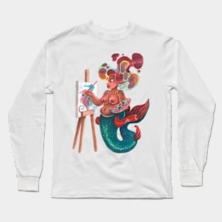 Artist Mermaid Long Sleeve T-Shirt